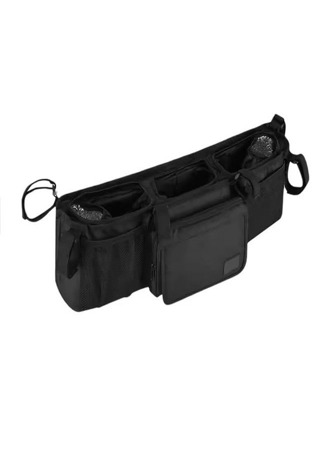 LinaLife Double Baby Stroller Organizer With 2 Cooler Pockets- For Bob Duallie And Baby Jogger City Mini GT2,Double Stroller Systems - Image 2